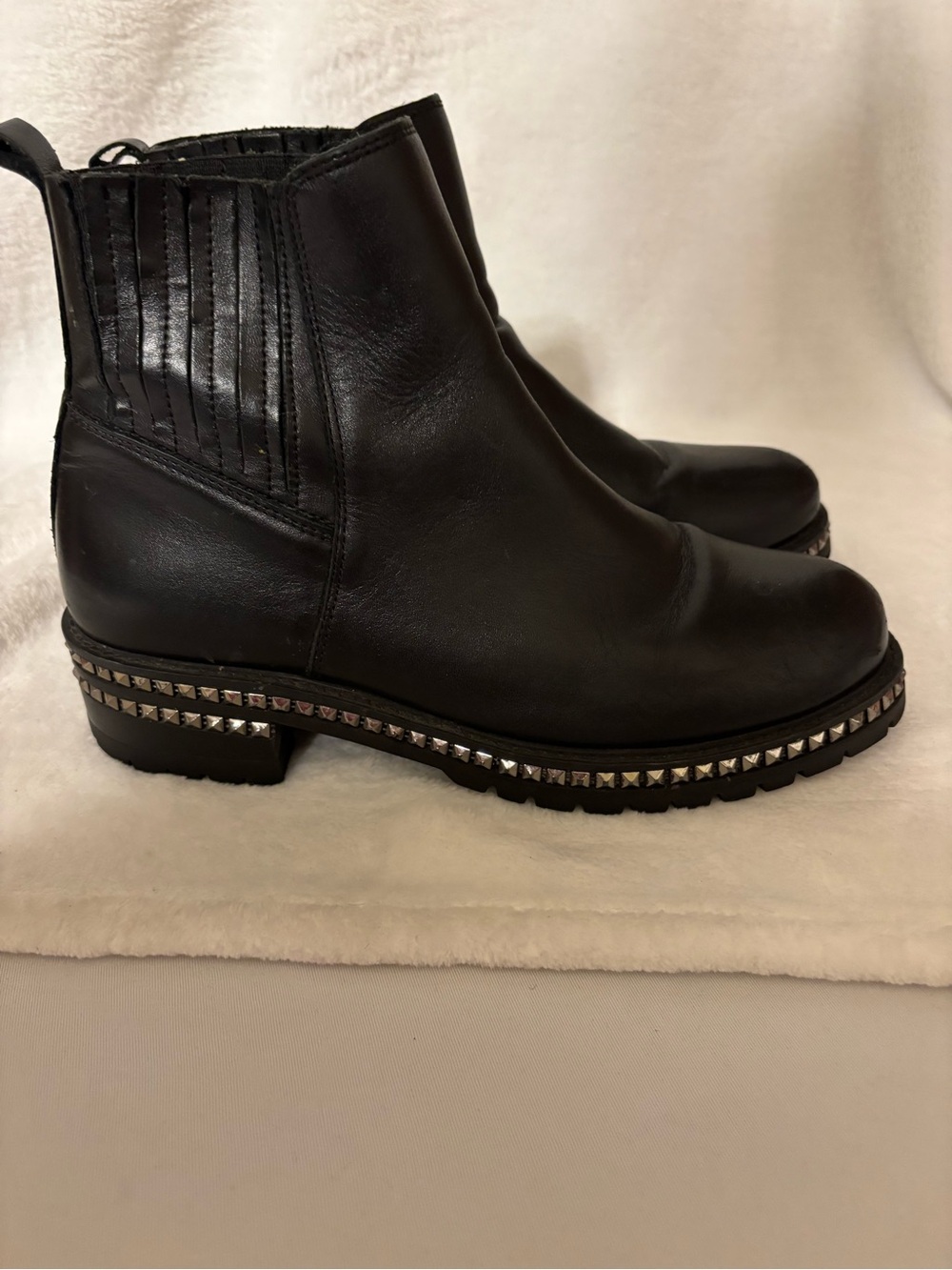 Steve Madden Galena Chunky Ankle Boots Black Size 10M